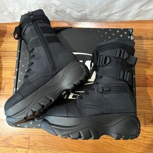 Dolls Kill Poster Girl MAD HUSTLE POCKET COMBAT BOOTS